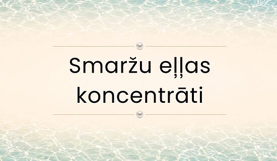 Smaržu eļļas koncentrāti