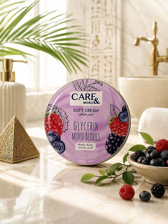 Care & More mitrinošs glicerīna krēms ar ogu aromātu, 75 ml