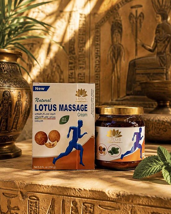 Lotus masāžas krēms ar kolokintu, eikalipta eļļu, mentolu un kamparu, 150 g