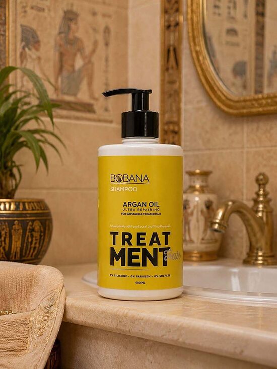Bobana Argan Oil Shampoo šampūns ar argāna eļļu sausiem un bojātiem matiem, 400 ml