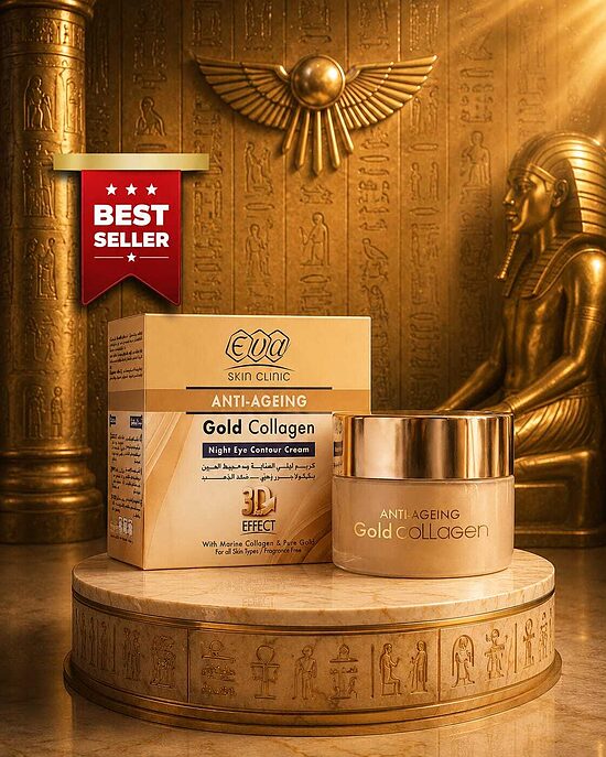 EVA Skin Clinic Gold Collagen nakts acu krēms, 15 ml