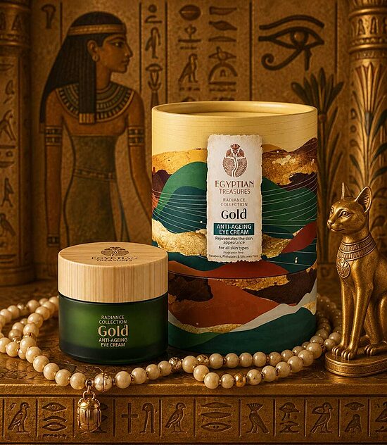 Egyptian Treasures pretnovecošanās acu krēms ar zeltu, 15 ml