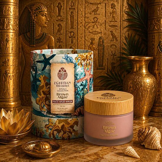 Egyptian Treasures Rituals Collection sejas dubļu maska ar brūnajām aļģēm, 50 g