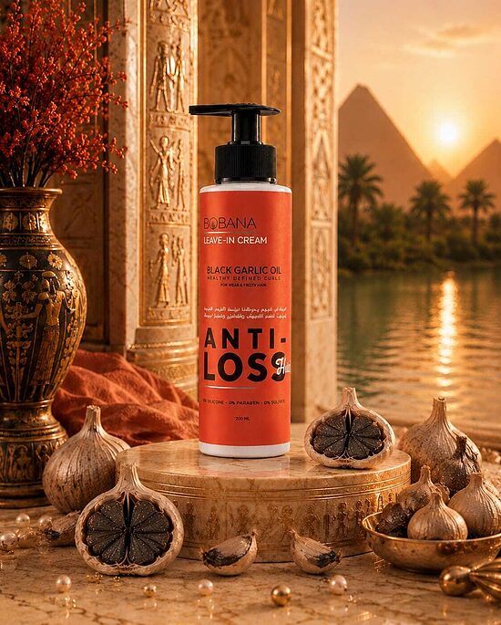 Bobana Anti-Loss neizskalojams matu krēms ar melnā ķiploka eļļu, 200 ml