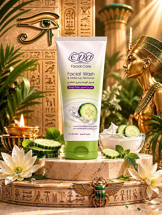 EVA Facial Care sejas mazgāšanas līdzeklis ar jogurtu un gurķi, 150 ml